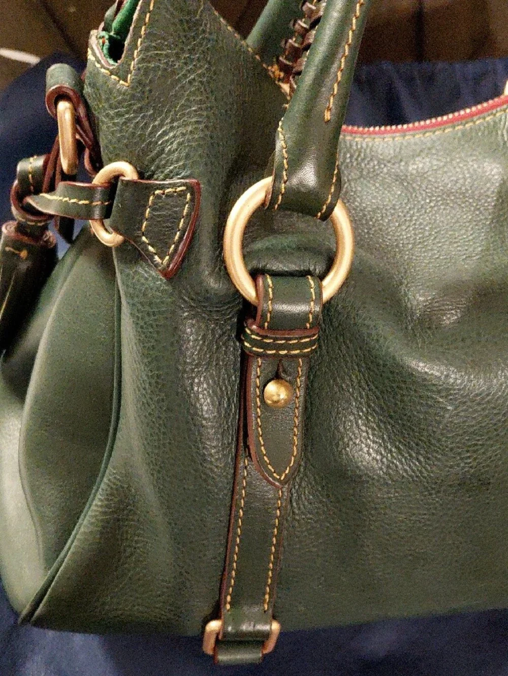 Dooney & Bourke Large Florentine Satchel In Ivy